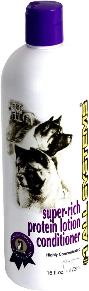 #1 All Systems Super Rich Protein Lotion Pet Conditioner, 16-Ounce by #1 All Systems