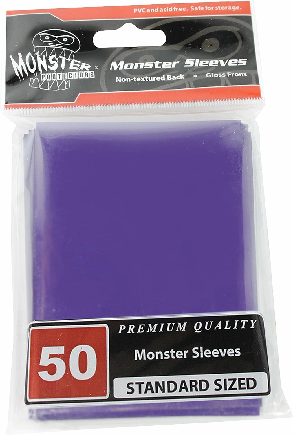 10 Pack Monster Gaming Sleeves (50ct per Pack- Value 500 Sleeve Set) - Standard Sized, Glossy - Fits Standard Sized Gaming Cards
