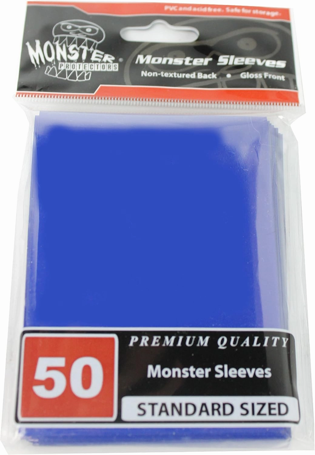 10 Pack Monster Gaming Sleeves (50ct per Pack- Value 500 Sleeve Set) - Standard Sized, Glossy - Fits Standard Sized Gaming Cards