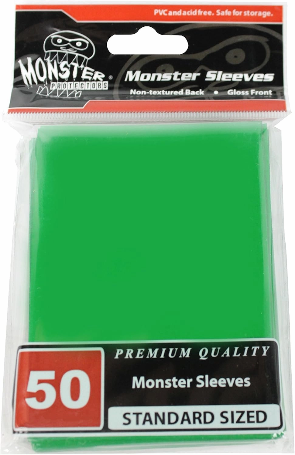 10 Pack Monster Gaming Sleeves (50ct per Pack- Value 500 Sleeve Set) - Standard Sized, Glossy - Fits Standard Sized Gaming Cards