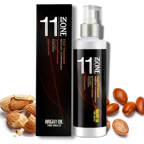 11 in 1 Almond Oil Moisture Leave In Conditioner Detangler Spray,Argan oil Conditioning Cream Daily Hair Moisturizer Stay In Conditioner,Keratin Cream Hair Serum for Frizzy,Dry Damaged Hair