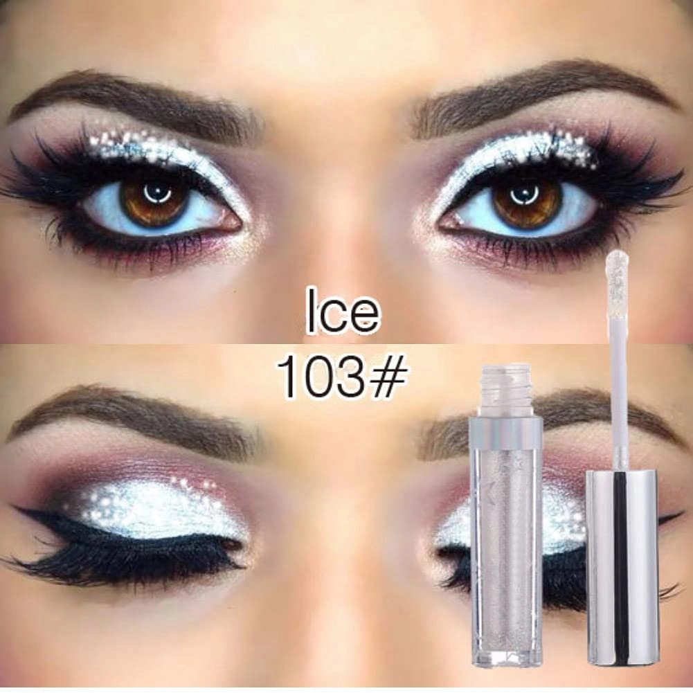 12 Color Sparkling Eyeshadow -Diamonds Phantom Color Water-based Eyeshadow Lasting Waterproof Sparkling Glitter Liquid EyeShadow Metallic Pigment (12 color set)