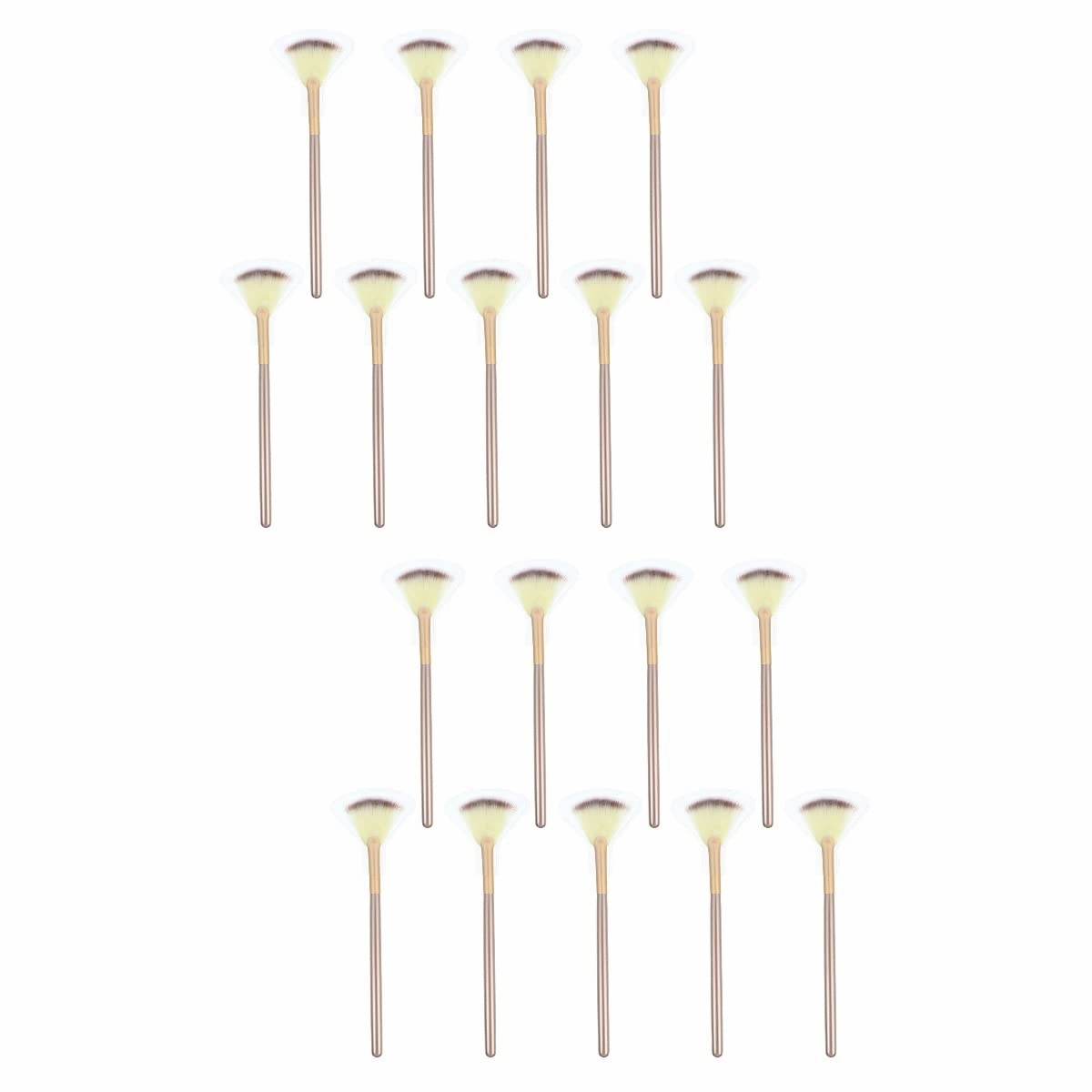 18pcs Soft Fan Shaped Makeup Brush Kit Blush Highlighter Brushes for Precise Application for Teen Girls Color Easy to Clean Maintain