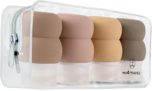 2-in-1 Containers, TSA-Approved Leak Proof Silicone Travel Bottles,2oz Liquid Squeezable Refillable Portable, BPA Free, Travel Size Bottles for Toiletries Shampoo Conditioner Lotion Supplements