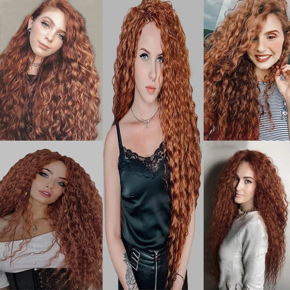 24 26 28 Inch Light Brown Bundles Human Hair Color 30 Brown Water Wave Human Hair Bundles Double Weft Brazilian Virgin Remy Hair Extensions For Black Women