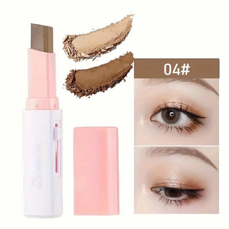 2-Color Pearly Glitter Waterproof Eyeshadow Stick