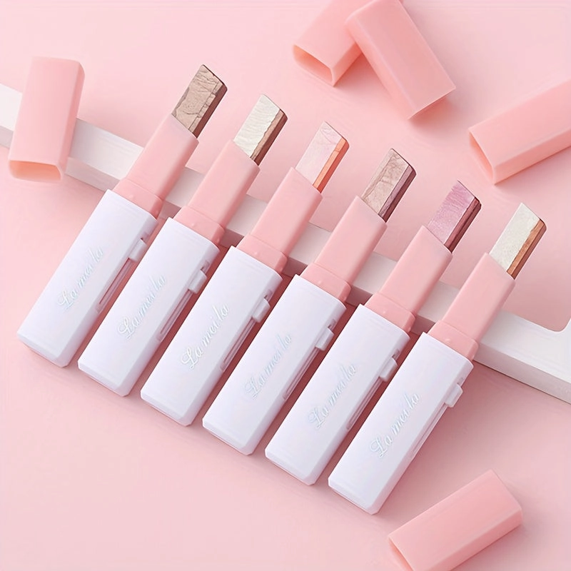 2-Color Pearly Glitter Waterproof Eyeshadow Stick
