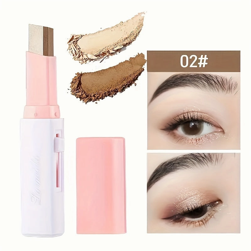 2-Color Pearly Glitter Waterproof Eyeshadow Stick
