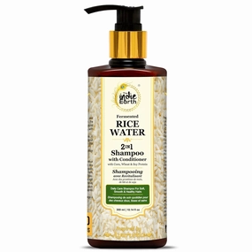 2-IN-1 Fermented Rice Water Shampoo with Conditioner with Corn, Wheat and Soy Protein – NO ADDITIONAL CONDITIONER REQUIRED For Soft, Smooth & Healthy Hairs 300ml