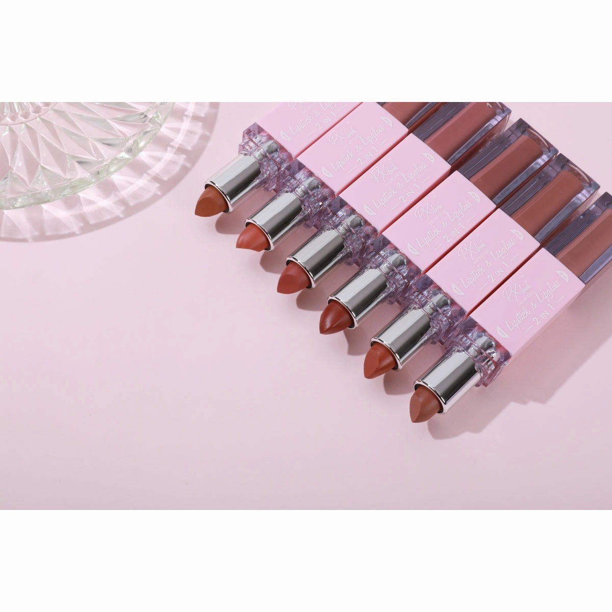 2-in-1 Lipstick and Lip Gloss Combo From Prolux Cosmetics
