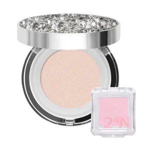2aN Gleaming Tension Cushion Foundation Pact (#17 Pure Ivory)   Pure Glash Highlighter (#PK01 Mermaid) Glow Set