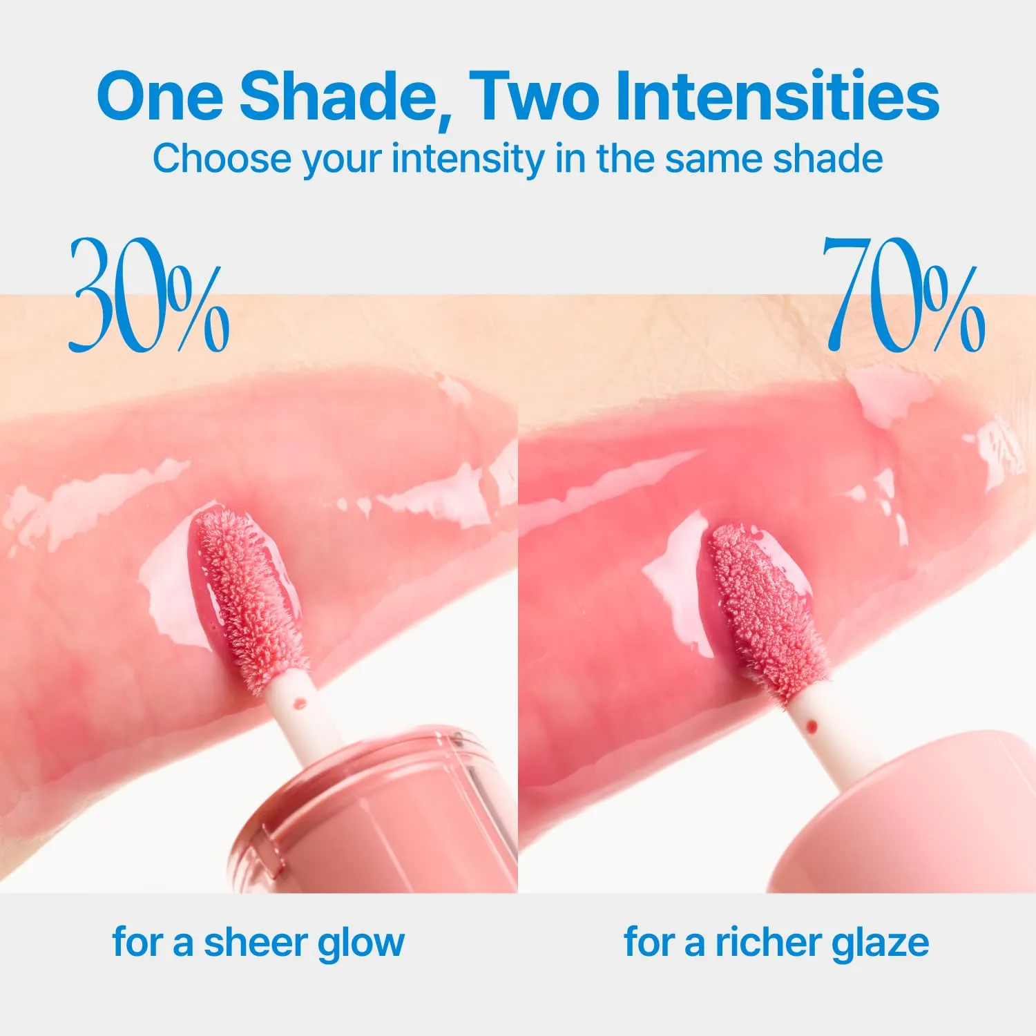 3D Voluming Gloss 70% (Rich) | Yogurt 70% | High Shine, Non-Sticky Lip Gloss for Makeup | Long-Lasting, Moisturizing Gel Formula | 30%, 70% Pigment Options | 5.3g