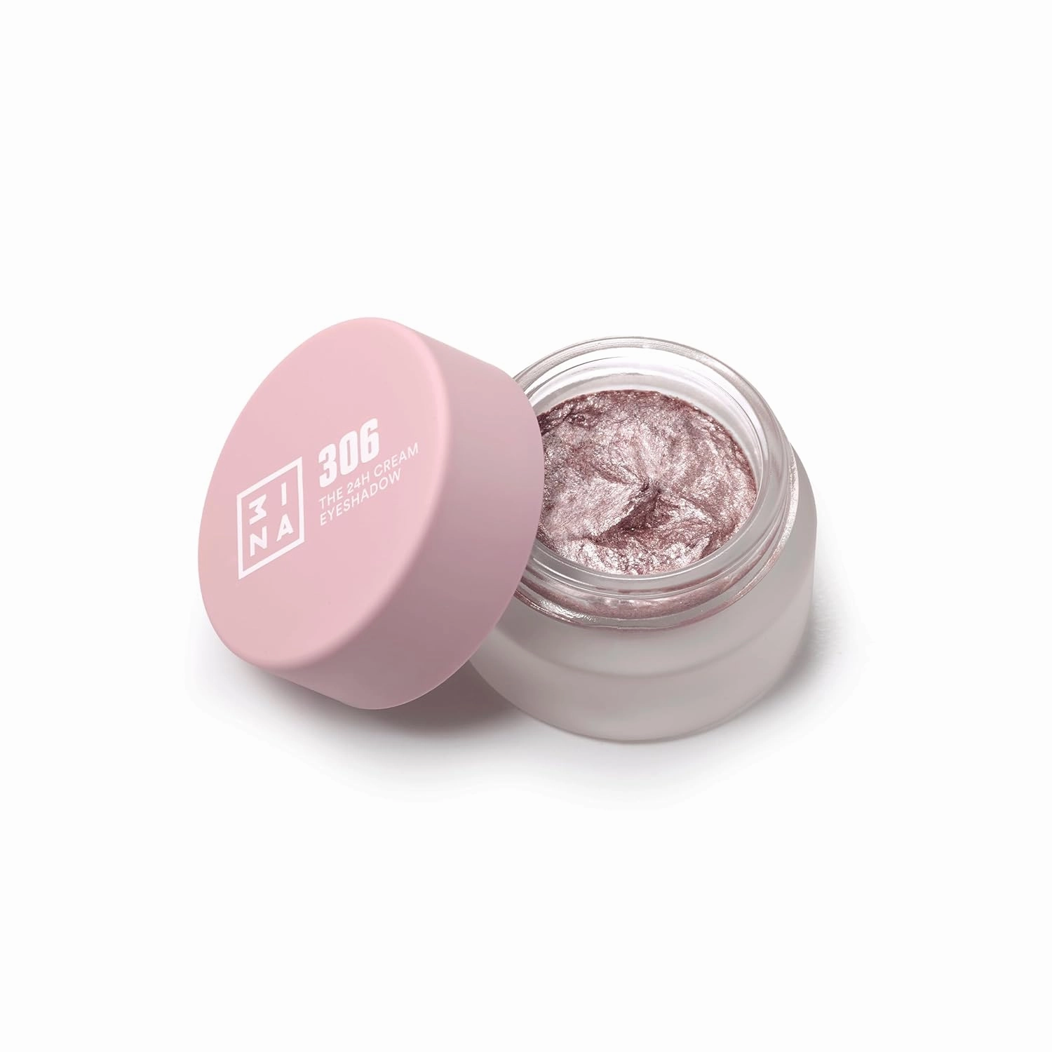 3INA MAKEUP - Vegan - Cruelty Free - The 24h Cream Eyeshadow 306 - Light Pink - 24H Longwearing & Waterproof Formula - Fast Drying Formula - Highly Pigmented - Matte and Shimmer Finish