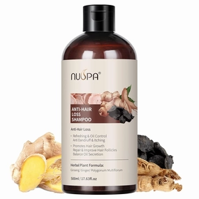 5 in 1 Herbal Anti Hair Thinning Shampoo, 100% Natural Organic Hair Wash Anti Hair Loss Shampoo Infused with Ginger,Ginseng, Polygonum Multiflorum,Regrowth HairCare Treatment For Women Men,Daily Use