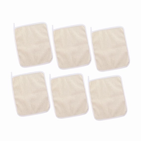 6 Pack Exfoliating Body Massage Scrub Rub Face Cloths Quick Dry Bath Towel with Short Loop Bath Exfoliating for Home Daily Use