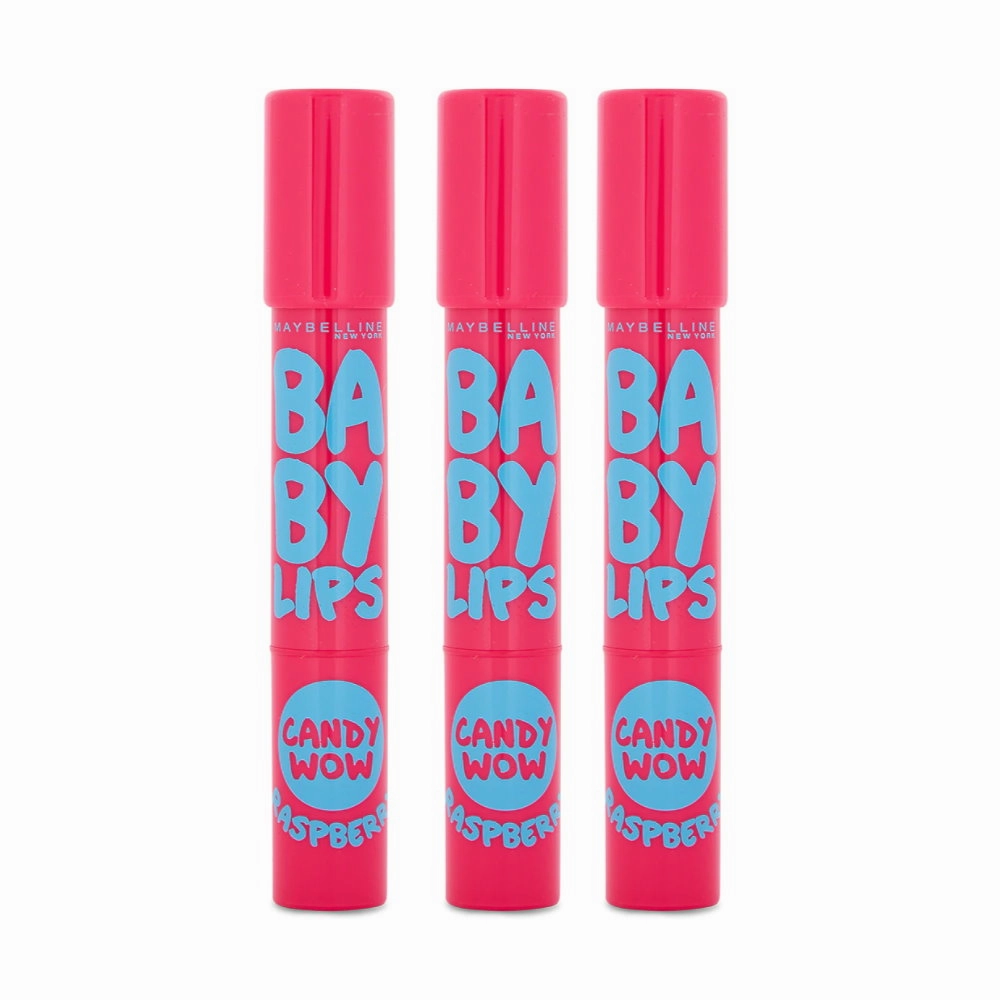 6 x Maybelline Baby Lips CANDY WOW Lip Crayon 2g Raspberry