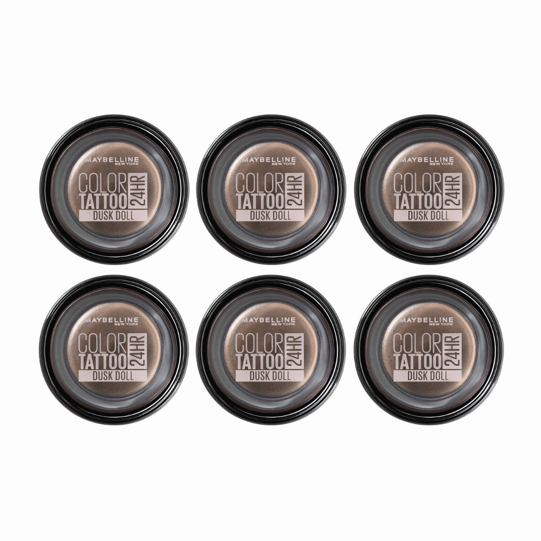 6x Maybelline Color Tattoo 24HR Cream Gel Eyeshadow 240 Dusk Doll