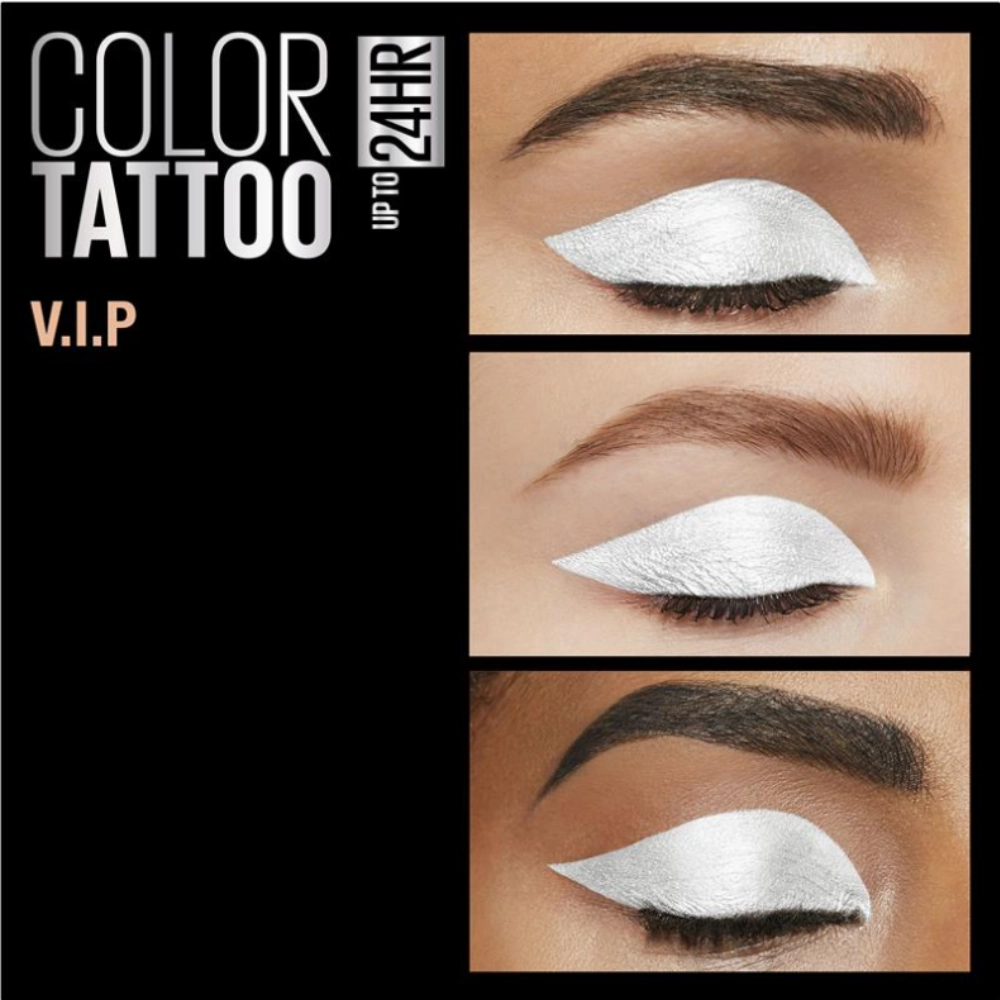 6x Maybelline Color Tattoo 24HR Eyeshadow 45 Infinite White