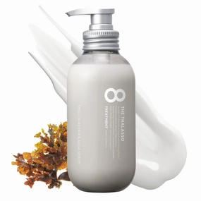 8 THE THALASSO Natural Hair Conditioner for Normal to Oily Hair Women & Men, Moisturizing Hair Care with Organic Stem Cell & Deep Sea Water from Japan, Silicone & Sulfate Free, SMOOTH, 16.06 Fl Oz