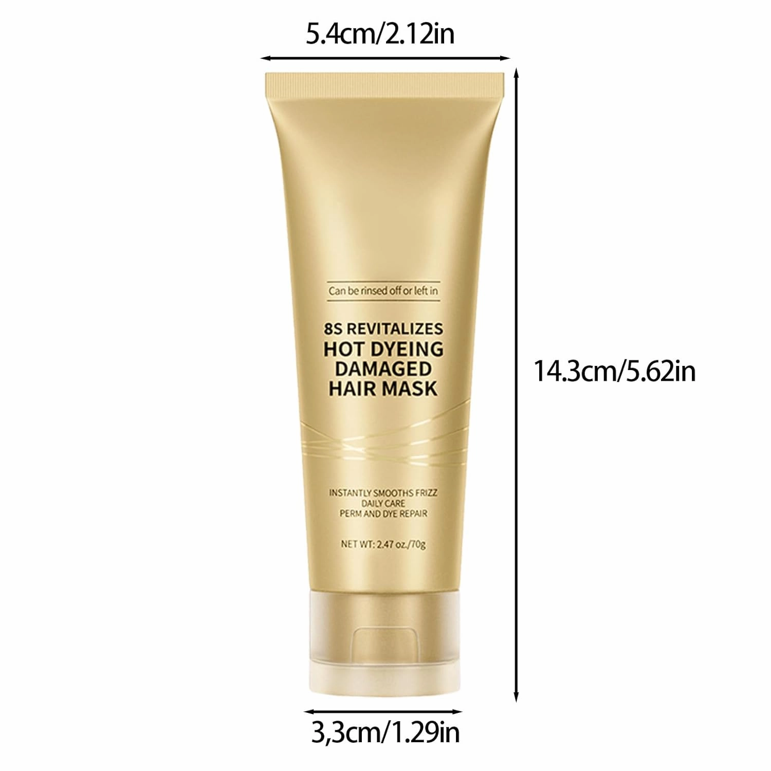 8s revitalizes hot dyeing damaged hair mask for dry damaged hair and growth | Keratin Treatment Conditioner, Deep nourishment for Damaged, Dyed & Permed Hair, Smooths frizz and restores shine (2PCS)
