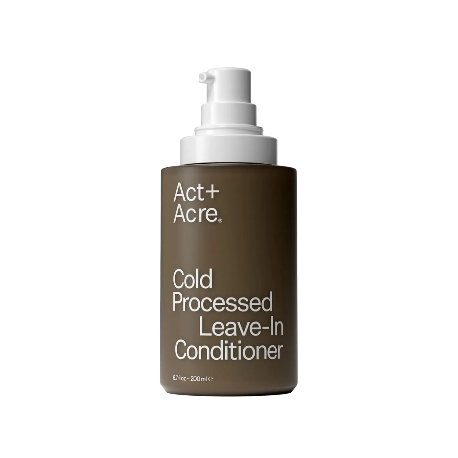 ACT  ACRE Cold Processed 2% Squalene Anti-Frizz Leave In Conditioner - Deeply Nourishing Formula - Lightweight and Non-Greasy - Protects Against Damage - Vegan and Cruelty Free