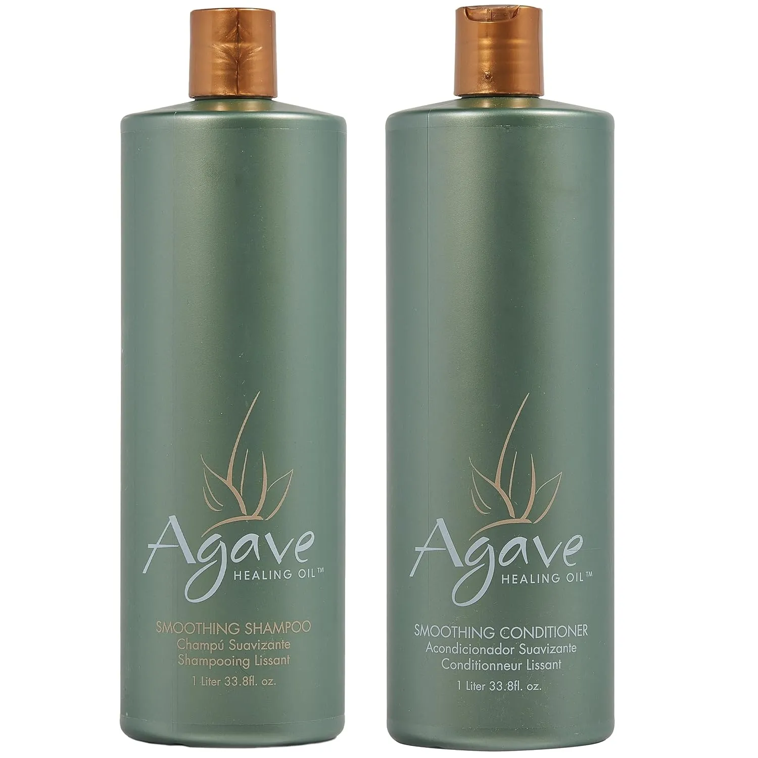 Agave Smoothing Shampoo & Conditioner, 33.8 Fl Oz Each