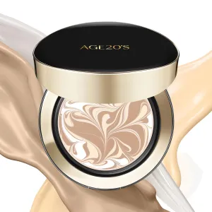 AGE20'S Signature Essence Pact SPF 50  | Pack of 1 | 21N VANILLA | Cream Foundation, Dewy Finish, Natural Coverage | Korean Cushion Foundation