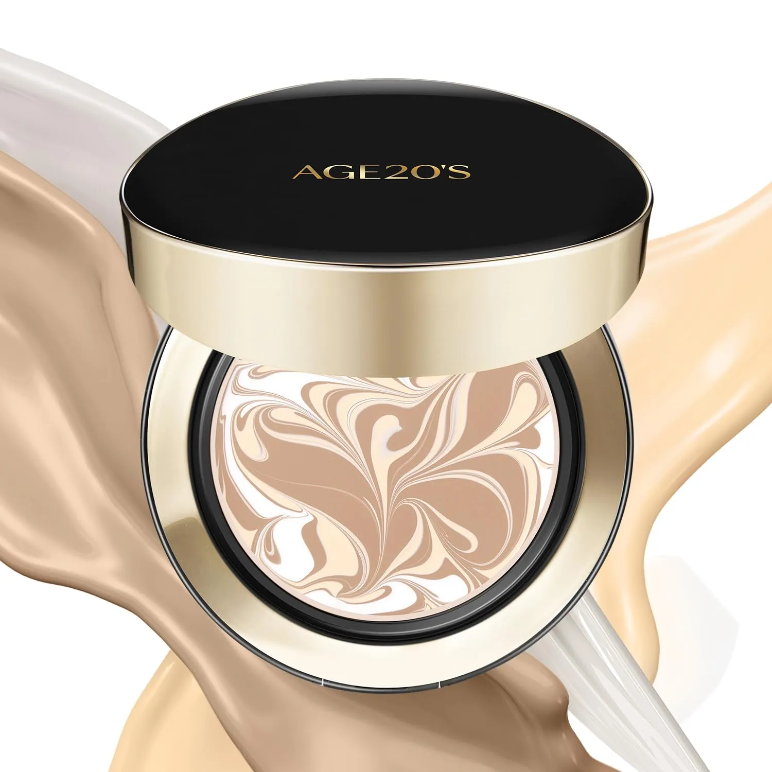 AGE20'S Signature Essence Pact SPF 50  | Pack of 1 | 21N VANILLA | Cream Foundation, Dewy Finish, Natural Coverage | Korean Cushion Foundation