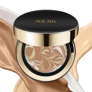 AGE20'S Signature Essence Pact SPF 50  | Pack of 1 | 25N SAND | Cream Foundation, Dewy Finish, Natural Coverage | Korean Cushion Foundation