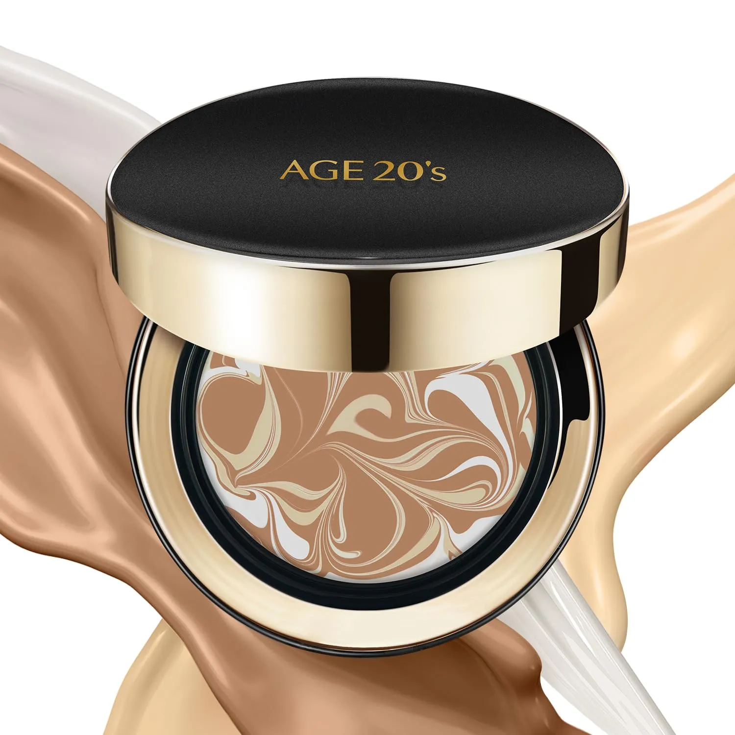 AGE20'S Signature Essence Pact SPF 50  | Pack of 1 | 25N SAND | Cream Foundation, Dewy Finish, Natural Coverage | Korean Cushion Foundation