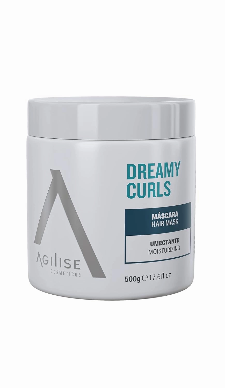 agilise - Dreamy Curls Hair Mask - Curl Hydrating Masks for Wavy and Coily Hair Care - VEGAN, Vegetal Keratin, Argan & Coconut Oil, Shea Butter - 17.6fl.oz/500g