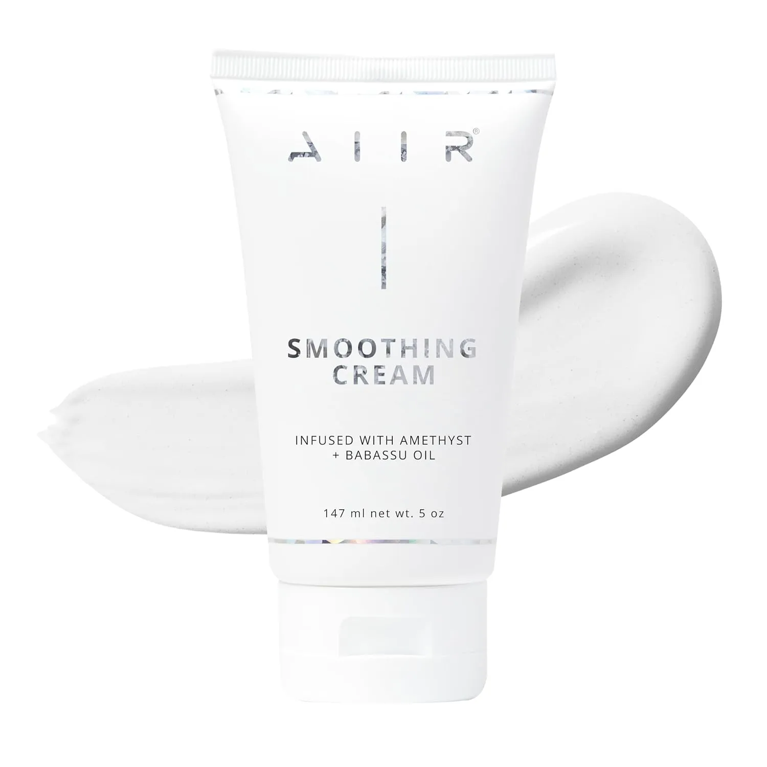 AIIR Smoothing Cream - Hair Styling Cream for Silky and Shiny Hair, Heat Protectant with Frizz Control, Infused with Babassu Oil and Amethyst, 5oz