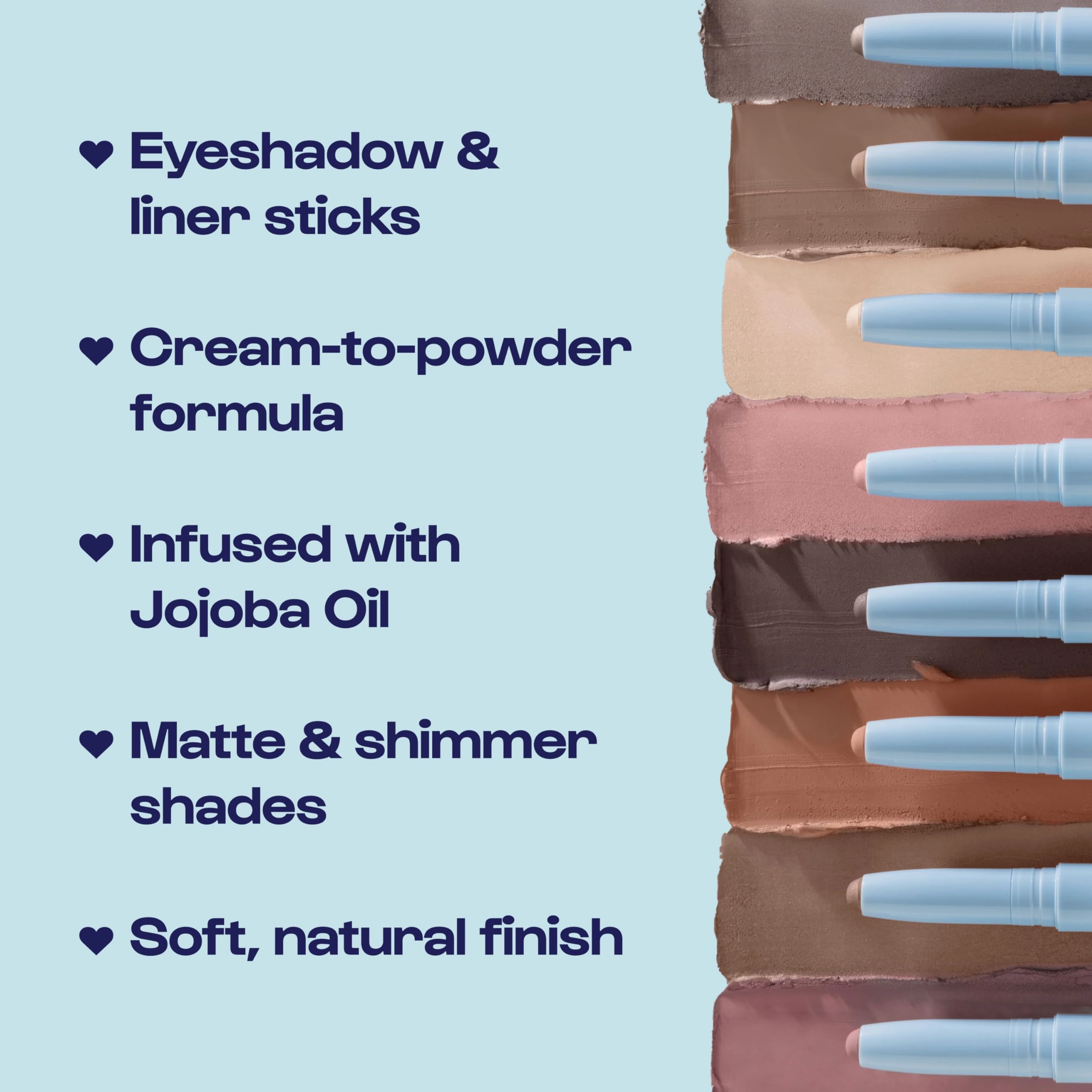 ALLEYOOP 11th Hour Cream Eye Shadow Sticks - Coffee Break (Matte) - Award-winning Eyeshadow Stick - Smudge-Proof and Crease Proof for Over 11 Hours - Easy-To-Apply and Compact for Travel, 0.05 Oz