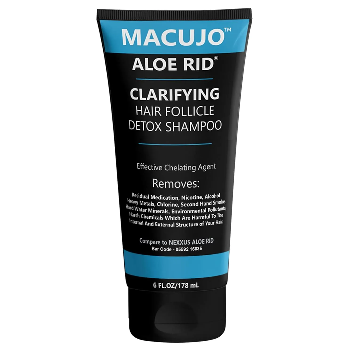 Aloe Rid Detox Shampoo Method Effective Chelating Agent for Pollutants, Residual Medications, Nicotine, Alcohol, Chlorine, 2nd Hand-Smoke, Heavy Metals