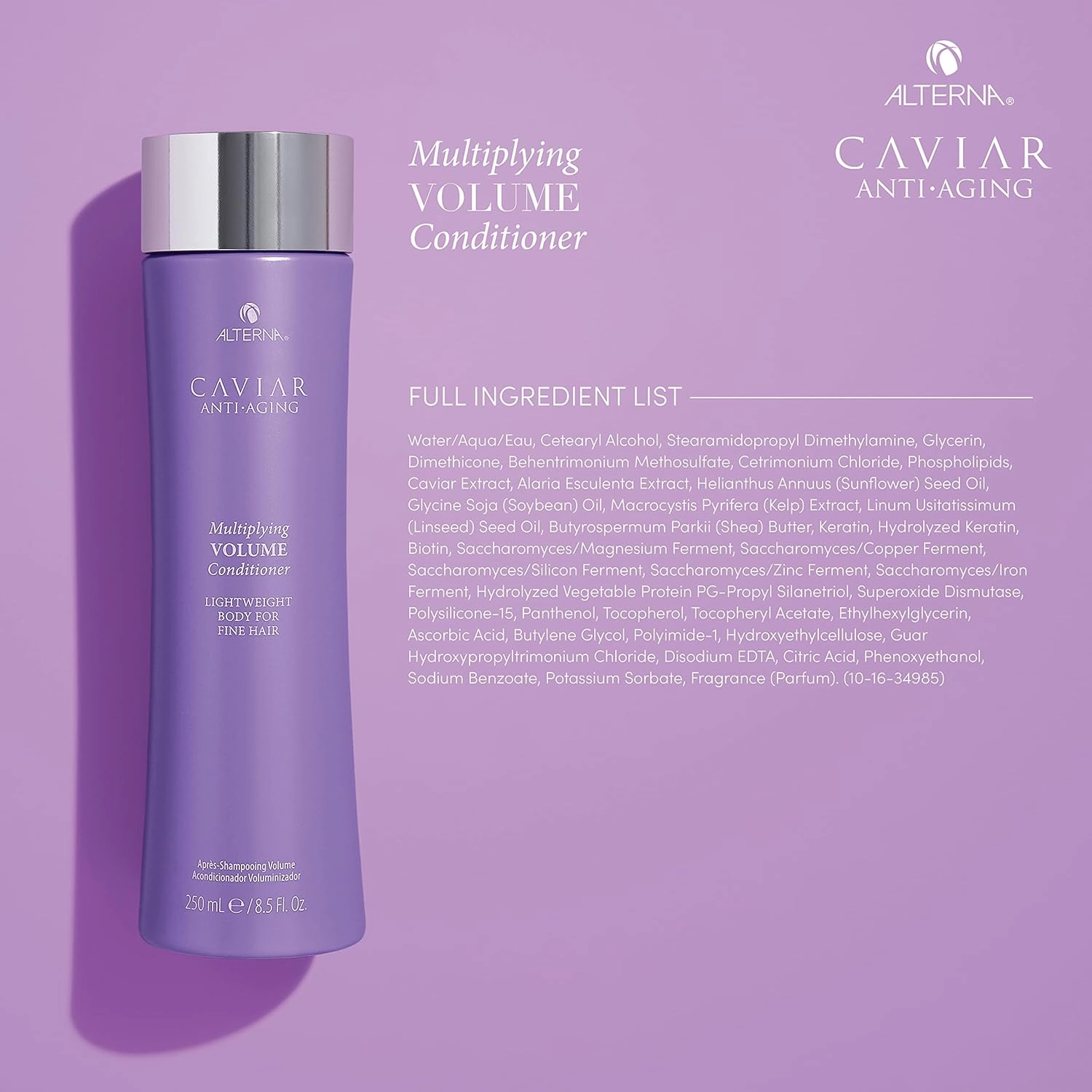 Alterna CAVIAR Anti-Aging Multiplying Volume Conditioner | For Fine, Limp or Thin Hair | Create Instant Volume and Thickness | Sulfate Free