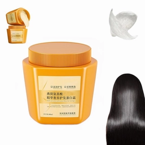 Amino Acid Essence Luxury Nourishing Hair Protein Cream, 500ml Repairing Essence Hair Mask, Amino Acid Moisturizing Repair Hair Care Conditioner (2PCS, 400ml)