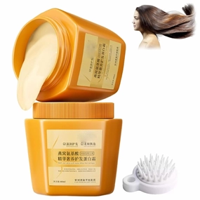 Amino Acid Essence Luxury Nourishing Hair Protein Cream, Amino Acid Moisturizing Repair Hair Care Conditioner, Repairing Essence Hair Mask, Hair Repair Cream for Dry Damaged Hair (2Pcs)
