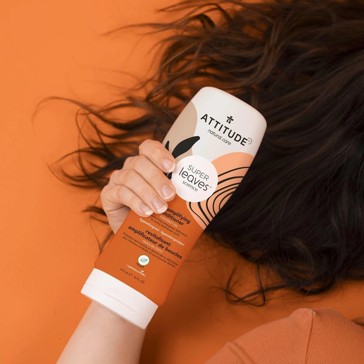 Amplifying conditioner for curly hair : SUPER LEAVES™