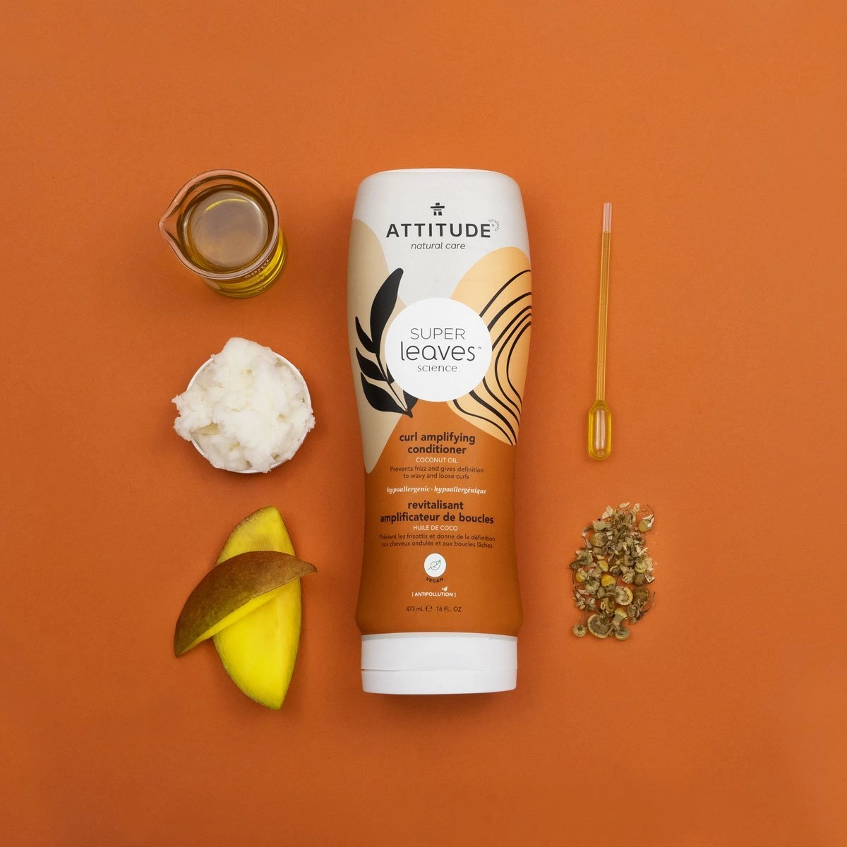 Amplifying conditioner for curly hair : SUPER LEAVES™