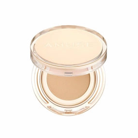 AMUSE SEOUL Dew Jelly Vegan Cushion Foundation 03 HONEY | dewy, glow, long-lasting, double coverage, clean beauty, lightweight, natural look, foundation for sensitive skin, hydrating cushion