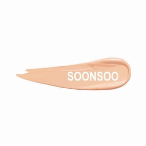 AMUSE SEOUL Dew Jelly Vegan Cushion Foundation Glow Dewy Finish Clean Beauty Dry and Sensitive Skin Eco-Friendly (01 SOONSOO REFILL)