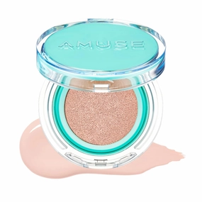 AMUSE SEOUL Meta Fixing Cushion Foundation 01 BOSONG | clear beige pink | Matte, dewy, glow, long-lasting, double coverage, clean beauty, natural look, foundation for sensitive skin,hydrating cushion