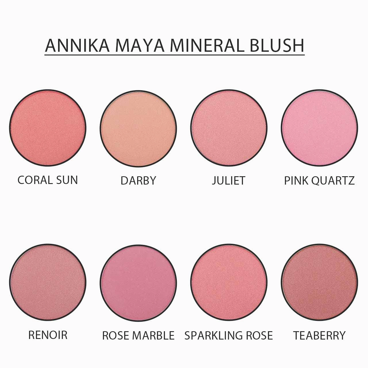 Annika Maya Mineral Blush (Rose Marble)