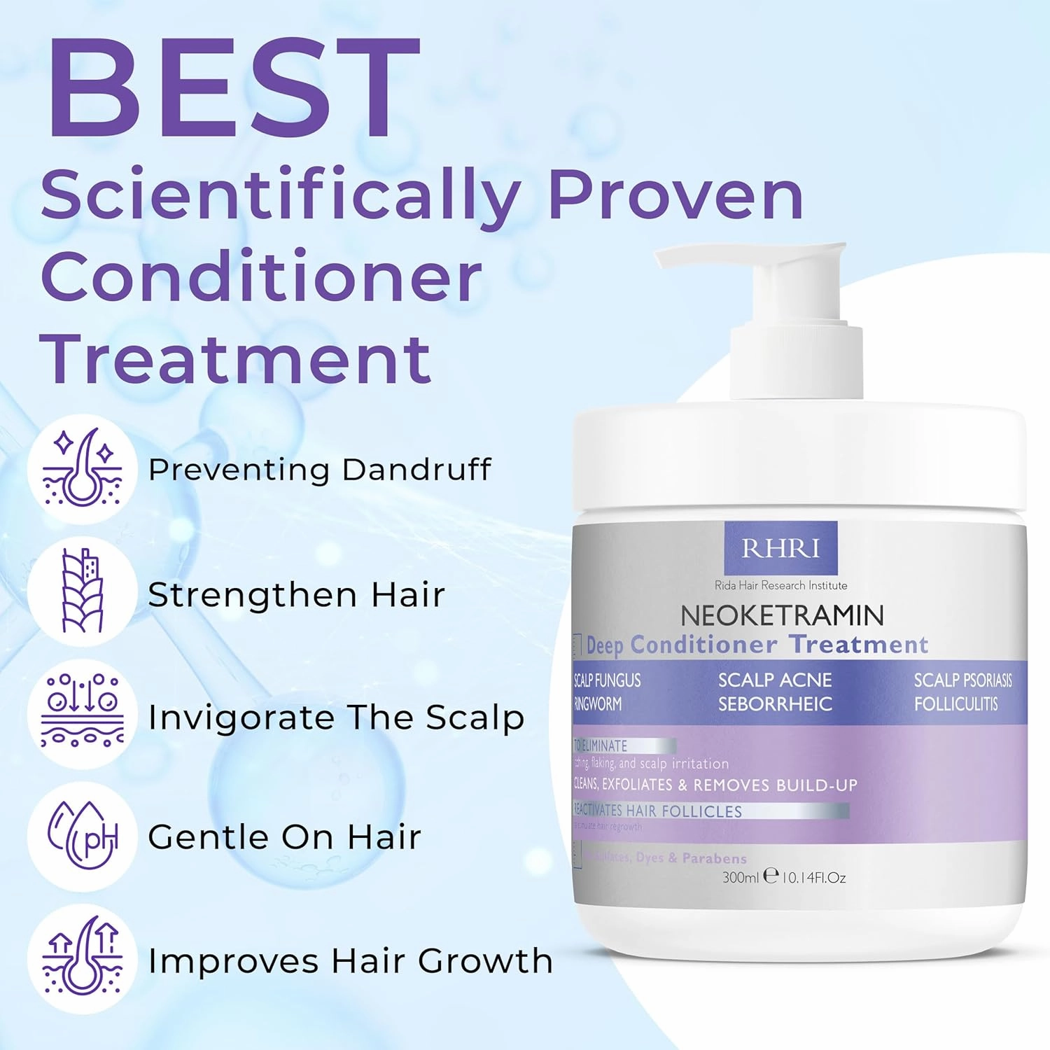 Anti Fungal Deep Conditioner for Men and Women | Scalp Treatment for Psoriasis, Dandruff, Seborrheic Dermatitis | Provides Relief from Folliculitis, Eczema, Itchy , Flaky and Dry Scalp