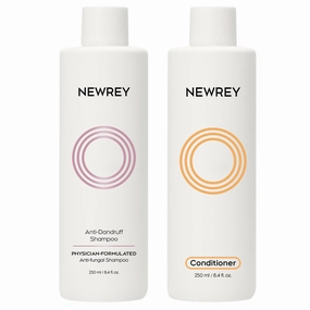 Anti-Fungal Itch Relief Shampoo and Conditioner Set – Hydrating Dry Scalp Treatment with Coconut Oil & Vitamin E | Color-Safe, Sulfate-Free Hair Repair (2 x 8.4 fl oz)