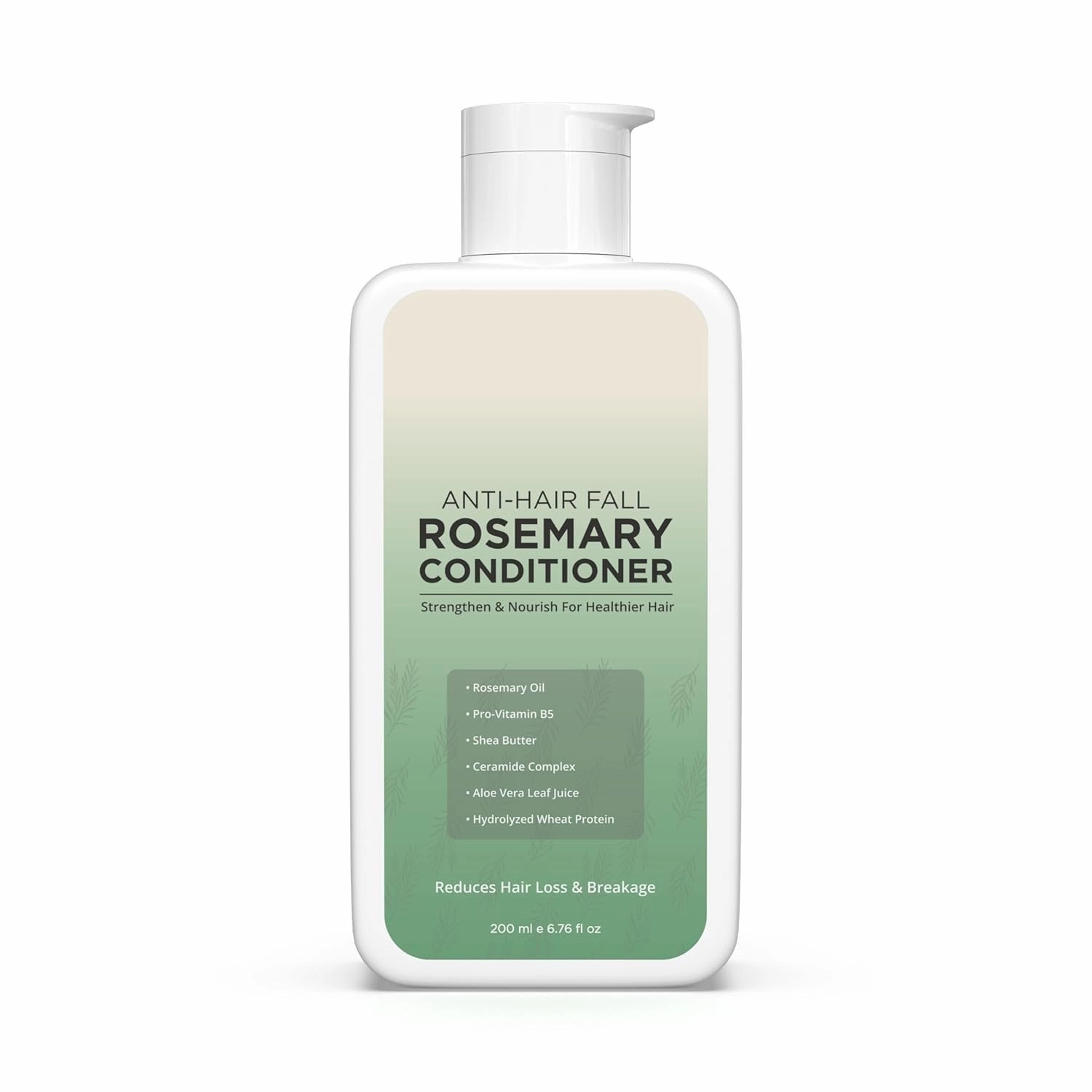 Anti Hairfall Rosemary Conditioner 200ml | Enriched with Shea Butter, Aloe Vera, Biotin & Wheat Protein | Sulphate-Free, Vegan, Moisturizing & Volumizing