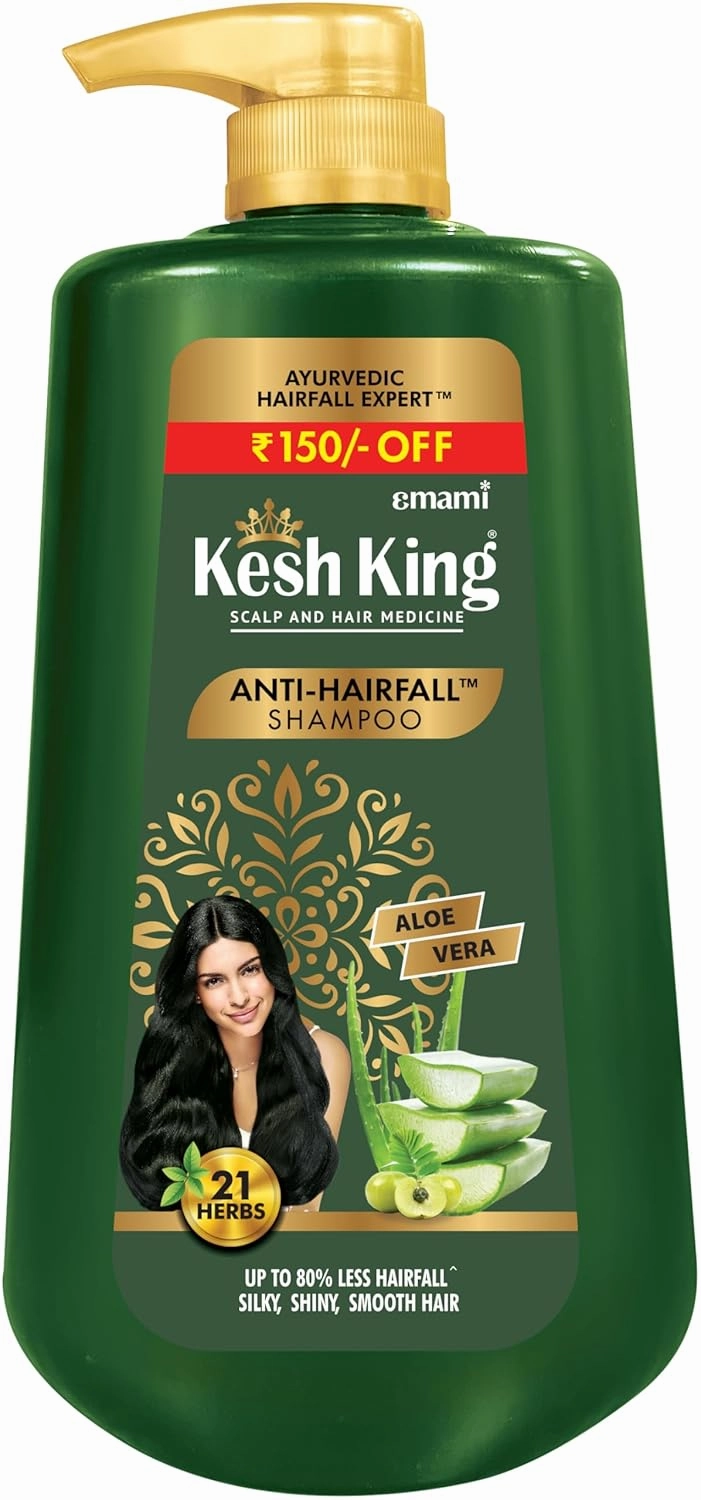 Anti Hairfall Shampoo | with 21 Ayurvedic Herbs & Aloe Vera | Provides Healthy Nourished Scalp | for Shiny & Smooth Hair | 33.81 Fl Oz/1000ml