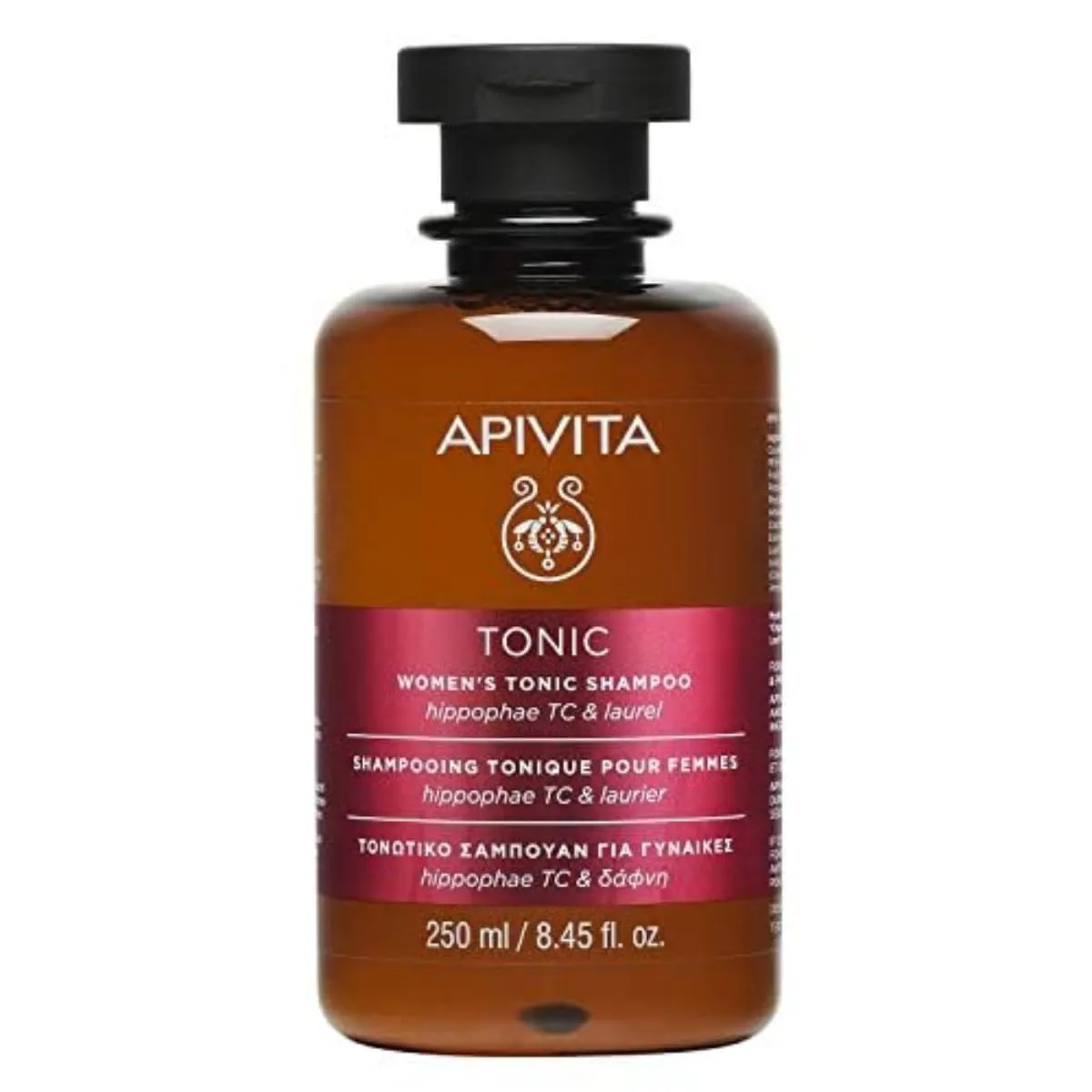 APIVITA Tonic Women's Shampoo for Thinning Hair | Strengthens & Promotes Hair Growth with Hippophae Tonic Complex, Laurel & Propolis, Silicone-Free