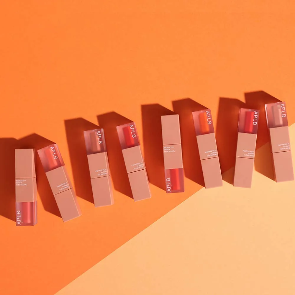 APLB Premium Velvet Lip Tint 0.12oz. | High-Pigmentation, Lightweight, Soft, Moisturizing (#01 SCARLET)