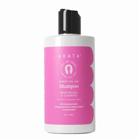Ar.ata Curly Hair Shampoo for Dry, Frizzy, Wavy, Curly Hair | Sulphate Free| Moisturising, Hydrating| with Murumuru Butter, Hibiscus Extract | CG Friendly | 300ml x 1